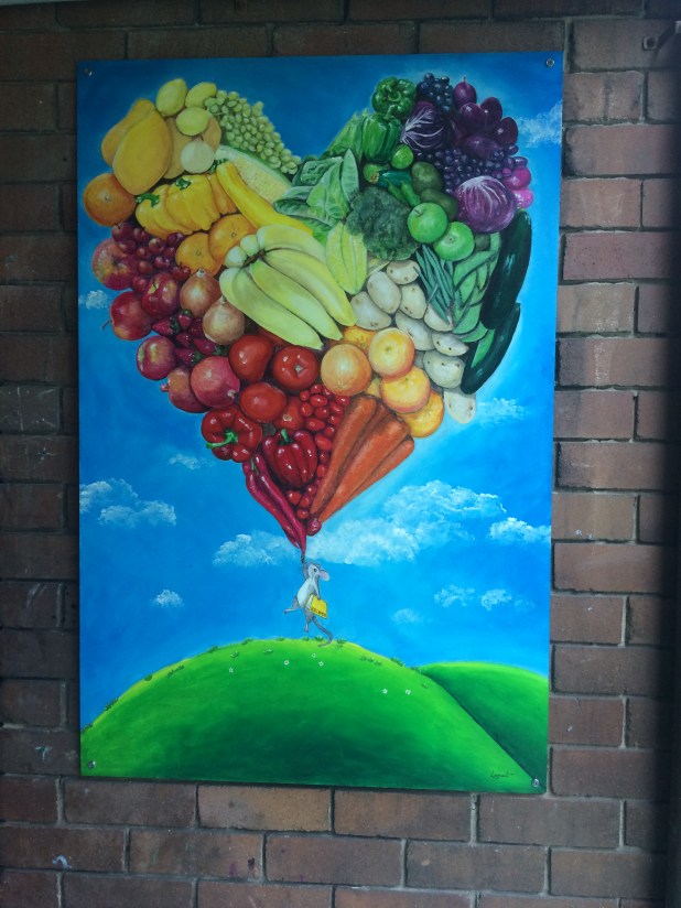 Canteen fruit painting